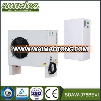 North Europe hot sale SUNDEZ high quality EVI low temperature(-25DegC) heat pump Air source heating