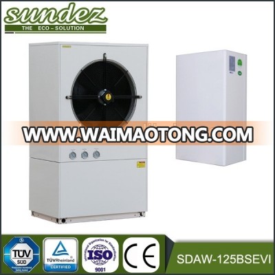 Sundez high efficiency evi heatpump low temp. -25 DegC air to water mini split heating machine 17KW