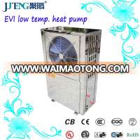 EVI Heater 17kw Air source low temp Wifi Classic Stainless Steel R407C Heat pump Juteng