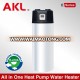 2016 AKL hot sale CE approved freestanding air to water heat pump with solarAll In One Heat Pump 200L 300L sanitary hot water